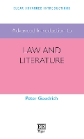 Book Cover for Advanced Introduction to Law and Literature by Peter Goodrich