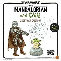 Book Cover for Mandalorian and Child 2025 Wall Calendar by Jeffrey Brown