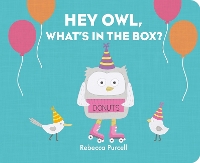 Book Cover for Hey Owl, What’s in the Box? by Rebecca Purcell