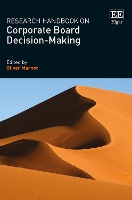 Book Cover for Research Handbook on Corporate Board Decision-Making by Oliver Marnet