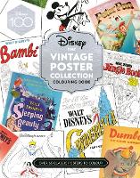 Book Cover for Disney The Vintage Poster Collection Colouring Book by Walt Disney