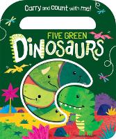 Book Cover for Five Green Dinosaurs by Katie Button