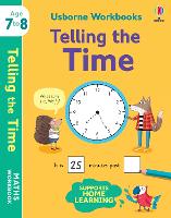 Book Cover for Usborne Workbooks Telling the Time 7-8 by Holly Bathie