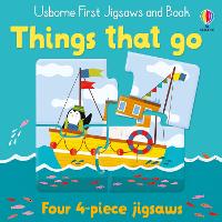 Book Cover for Usborne First Jigsaws And Book: Things that go by Matthew Oldham