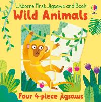Book Cover for Usborne First Jigsaws And Book: Wild Animals by Matthew Oldham