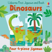 Book Cover for Usborne First Jigsaws And Book: Dinosaurs by Matthew Oldham
