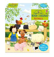 Book Cover for Poppy and Sam's Book and 3 Jigsaws: Animals by Heather Amery