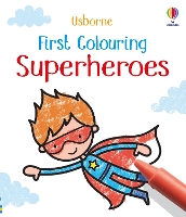 Book Cover for First Colouring Superheroes by Kate Nolan