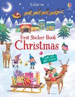 Book Cover for First Sticker Book Christmas by Alice Beecham