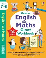 Book Cover for Usborne English and Maths Giant Workbook 7-8 by Holly Bathie, Jane Bingham, Caroline Young