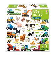 Book Cover for Usborne Book and Jigsaw Farm by Kate Nolan