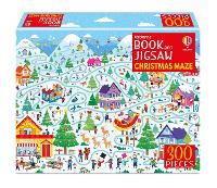 Book Cover for Usborne Book and Jigsaw Christmas Maze by Kate Nolan, Sam Smith