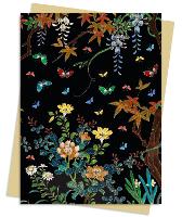 Book Cover for Ashmolean Museum: Cloisonné Casket with Flowers and Butterflies Greeting Card Pack by Flame Tree Studio