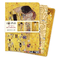 Book Cover for Gustav Klimt Set of 3 Standard Notebooks by Flame Tree Studio