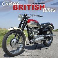 Book Cover for Classic British Bikes Calendar 2025 Square Motorbike Wall Calendar - 16 Month by Avonside Publishing Ltd