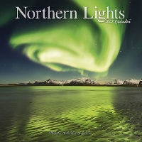 Book Cover for Northern Lights Calendar 2025 Square Travel Wall Calendar - 16 Month by Avonside Publishing Ltd