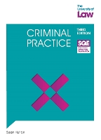 Book Cover for SQE - Criminal Practice 3e by Sean Hutton