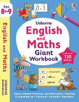 Book Cover for Usborne English and Maths Giant Workbook 8-9 by Usborne