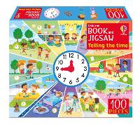 Book Cover for Usborne Book and Jigsaw Telling the Time by Kate Nolan