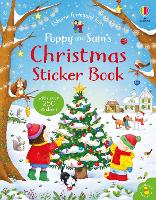 Book Cover for Poppy and Sam's Christmas Sticker Book by Kate Nolan