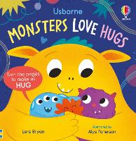 Book Cover for Monsters Love Hugs by Lara Bryan