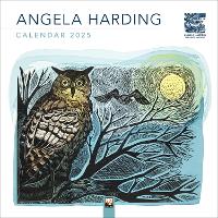 Book Cover for Angela Harding Wall Calendar 2025 (Art Calendar) by Flame Tree Studio