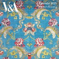 Book Cover for V&A: French Rococo Wall Calendar 2025 (Art Calendar) by Flame Tree Studio