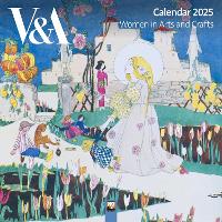 Book Cover for V&A: Women in Arts and Crafts Wall Calendar 2025 (Art Calendar) by Flame Tree Studio