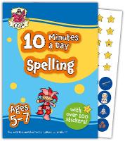 Book Cover for New 10 Minutes a Day Spelling for Ages 5-7 (with reward stickers) by CGP Books