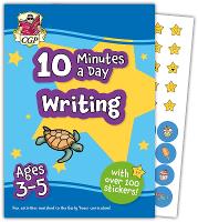 Book Cover for New 10 Minutes a Day Writing for Ages 3-5 (with reward stickers) by CGP Books