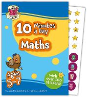 Book Cover for 10 Minutes a Day Maths for Ages 5-7 (With Reward Stickers) by CGP Books