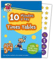 Book Cover for 10 Minutes a Day Times Tables for Ages 5-7 (With Reward Stickers) by CGP Books