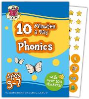 Book Cover for 10 Minutes a Day Phonics for Ages 5-7 (With Reward Stickers) by CGP Books