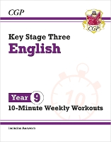 Book Cover for New KS3 Year 9 English 10-Minute Weekly Workouts by CGP Books