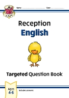 Book Cover for New Reception English Targeted Question Book by CGP Books