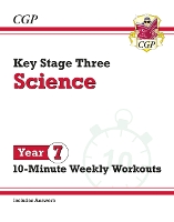 Book Cover for New KS3 Year 7 Science 10-Minute Weekly Workouts (Includes Answers) by CGP Books