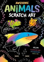 Book Cover for Awesome Animals Scratch Art by Igloo Books