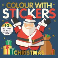 Book Cover for Colour With Stickers Christmas by Jonny Marx