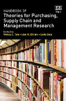 Book Cover for Handbook of Theories for Purchasing, Supply Chain and Management Research by Wendy L Tate