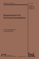 Book Cover for Requirements for Electrical Installations, IET Wiring Regulations, Eighteenth Edition, BS 7671:2018+A2:2022 by The Institution of Engineering and Technology