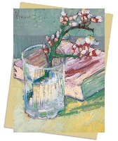 Book Cover for Vincent van Gogh: Flowering Almond Branch in a Glass with a Book Greeting Card Pack by Flame Tree Studio