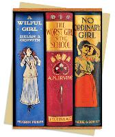 Book Cover for Bodleian: Book Spines Great Girls Greeting Card Pack by Flame Tree Studio