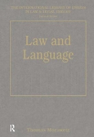 Book Cover for Law and Language by Thomas Morawetz