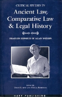 Book Cover for Critical Studies in Ancient Law, Comparative Law and Legal History by John Cairns