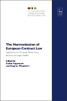 Book Cover for The Harmonisation of European Contract Law by Professor Stefan (Max Planck Institute for European Legal History) Vogenauer