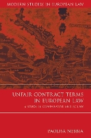 Book Cover for Unfair Contract Terms in European Law by Paolisa Nebbia