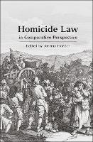Book Cover for Homicide Law in Comparative Perspective by Jeremy Horder