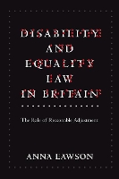 Book Cover for Disability and Equality Law in Britain by Anna Lawson