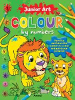 Book Cover for Junior Art Colour By Numbers: Lion by Angela Hewitt