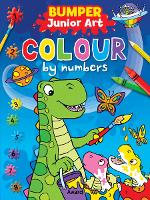 Book Cover for Junior Art Bumper Colour By Numbers by Angela Hewitt